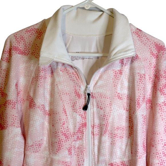 Zella Pink and White Women's Zip-Up‎ Jacket Size XL Sporty Athletic Golf Tennis - Picture 2 of 9